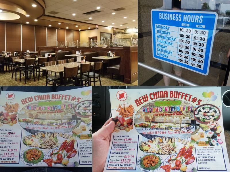 New China Buffet Menu