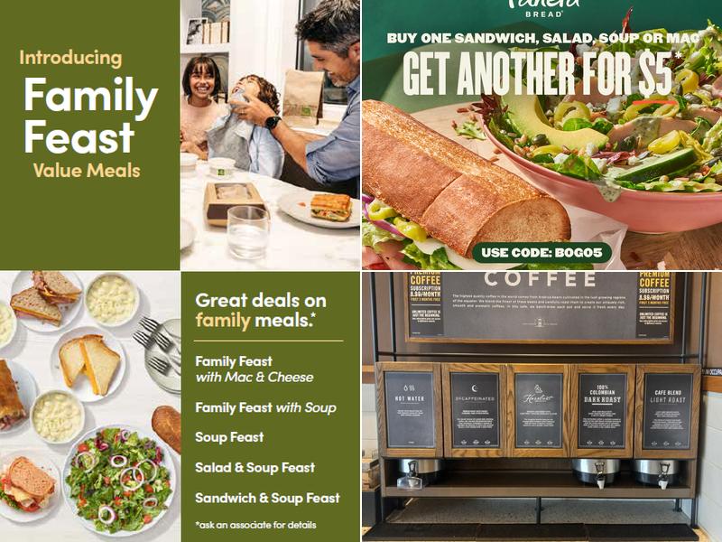 Panera Bread Menu