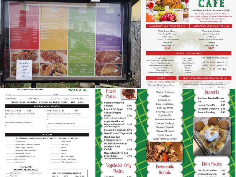 Fresh Market Cafe Menu