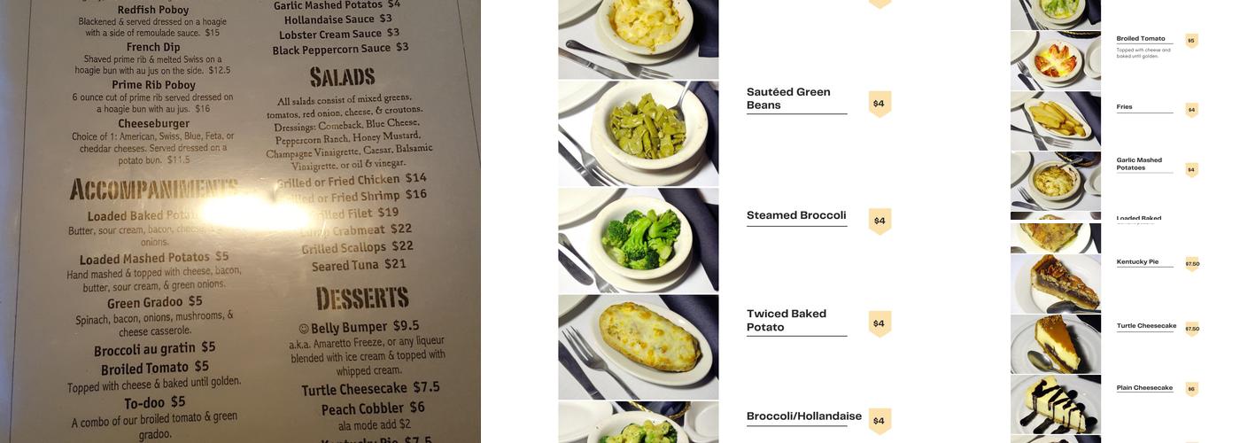 Kathryn's Steakhouse and Seafood Restaurant Menu