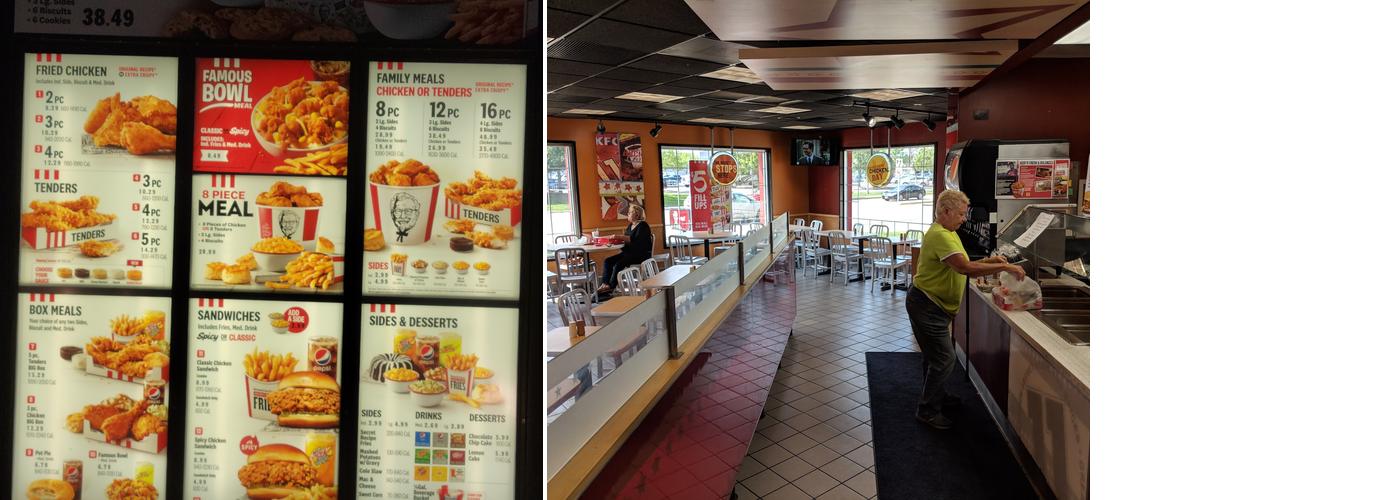 KFC Menu