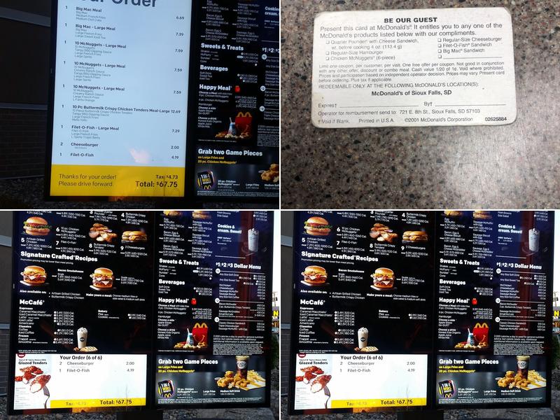 McDonald's Menu