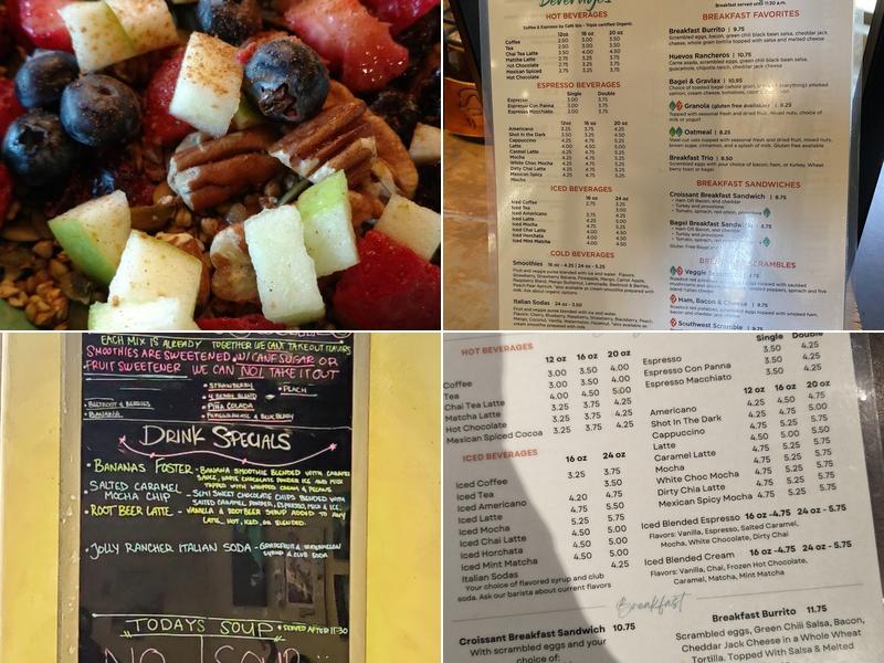 Cafe Soleil Menu
