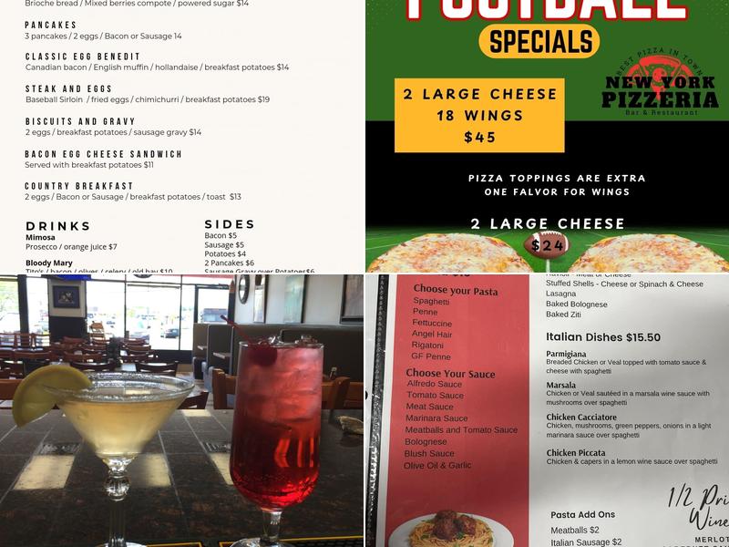 New York Pizzeria Menu