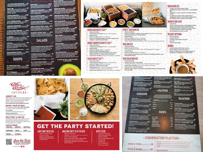 Cafe Sabor Menu