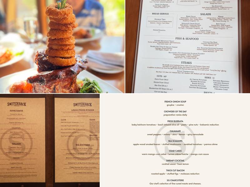 Switchback Grille Menu