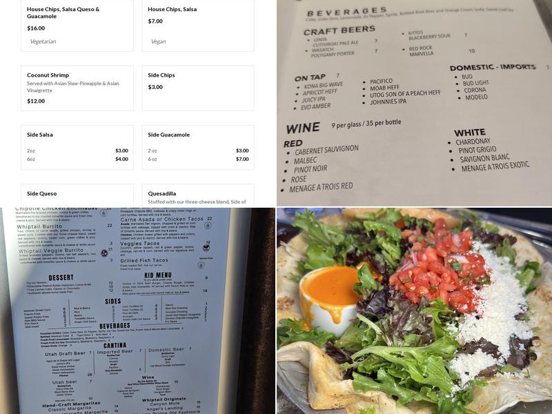 Whiptail Grill Menu
