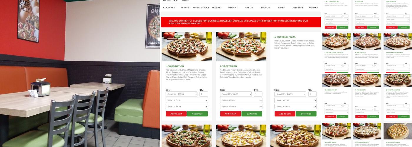 Chicago's Pizza With A Twist Menu