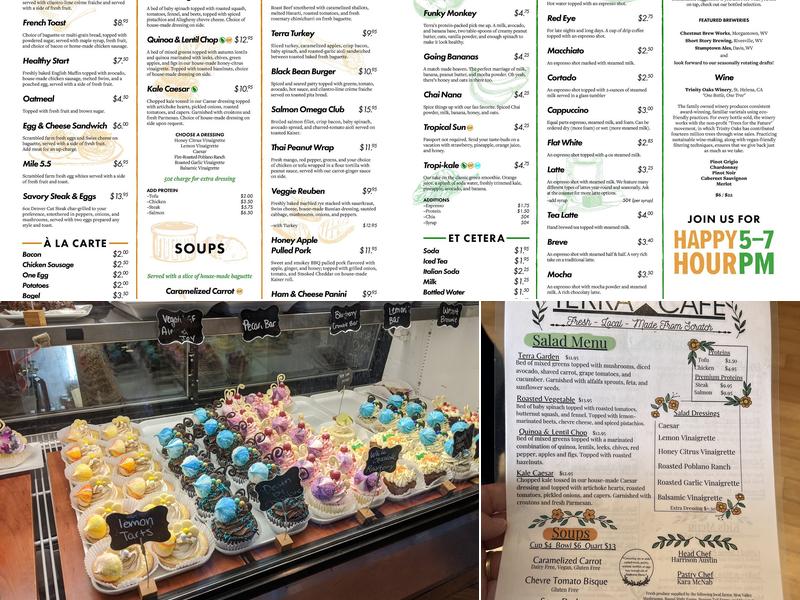 Terra Café Menu
