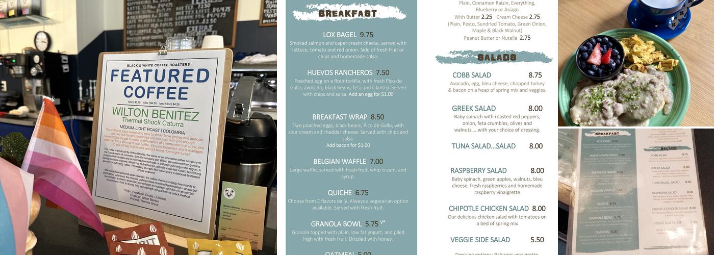 Blue Moose Coffeehouse Menu