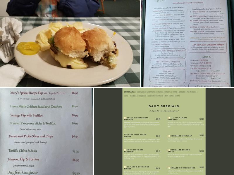 Dutchman's Daughter Restaurant Menu