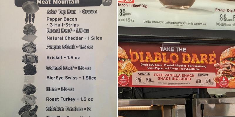 Arby's Menu