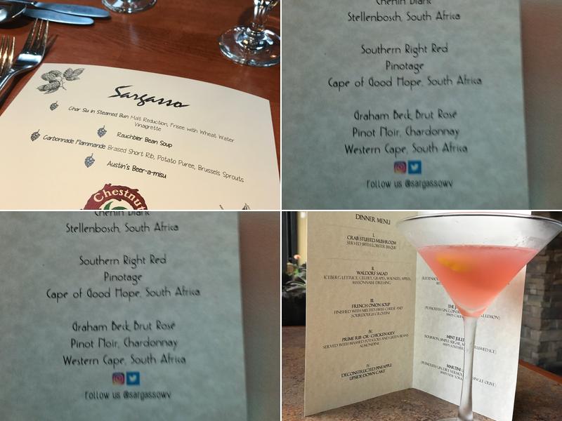 Sargasso Menu
