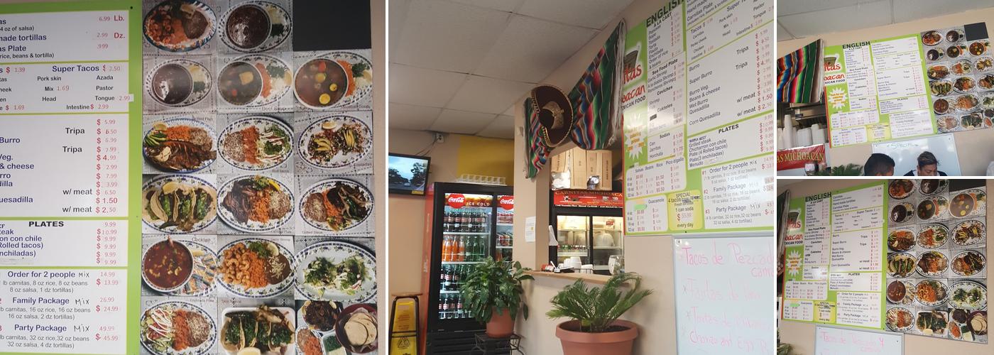 Carnitas Michoacan Menu