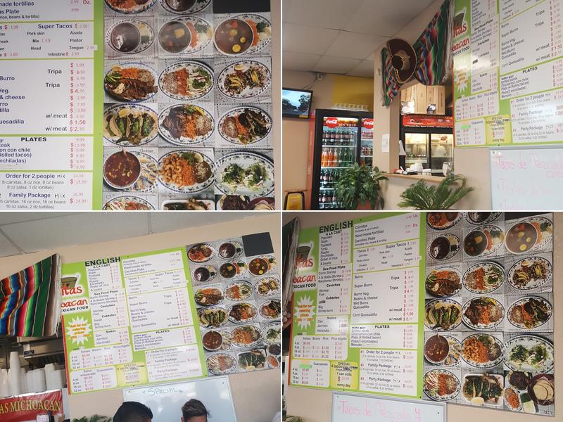 Carnitas Michoacan Menu