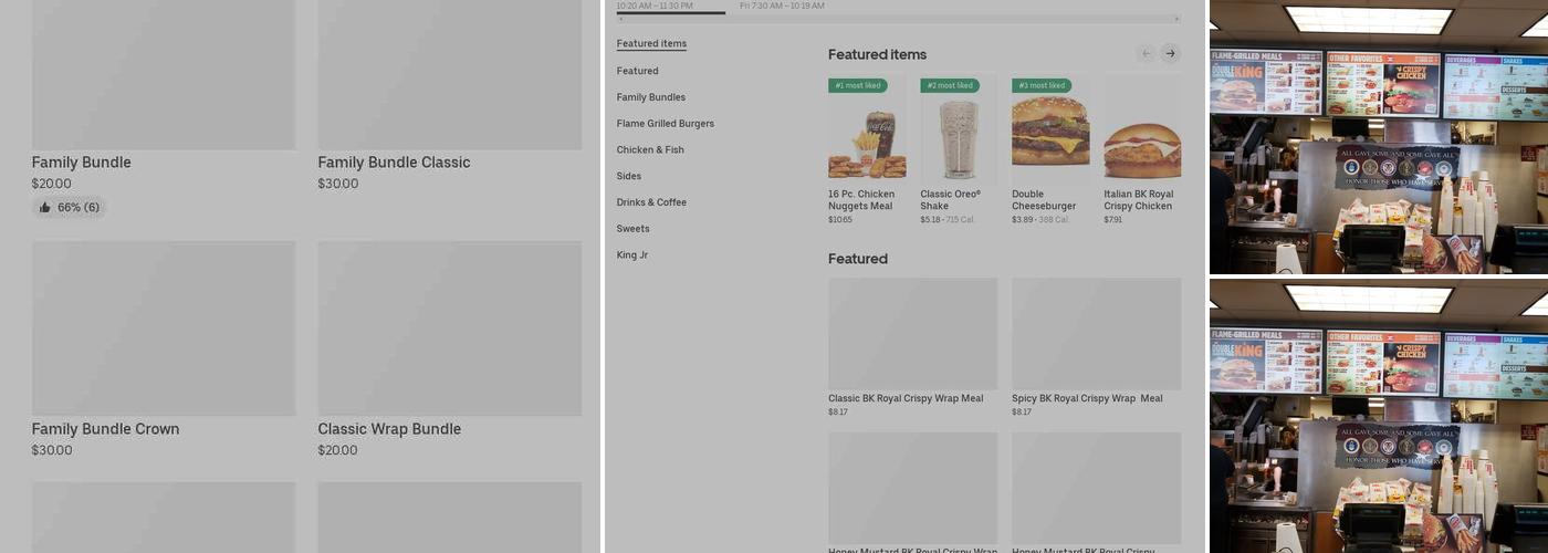 Burger King Menu