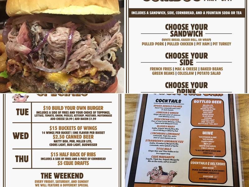 CarterQue BBQ & Grilling Co. Menu