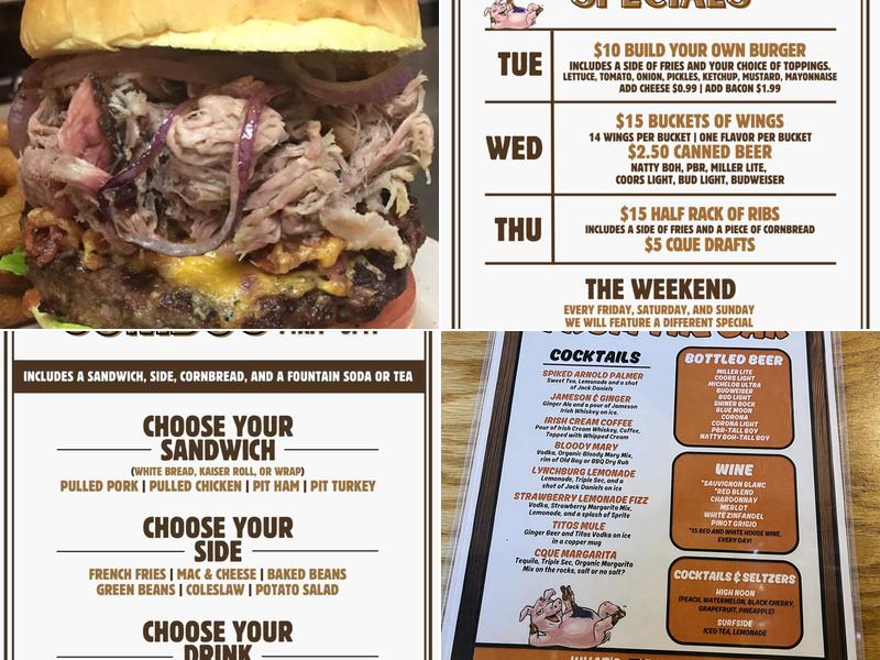 CarterQue BBQ & Grilling Co. Menu