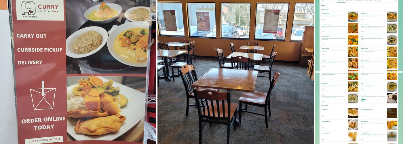 Curry in the Box - University Ave Menu