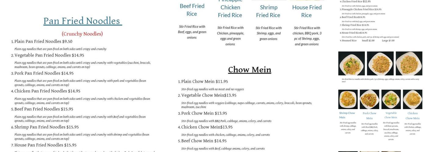 Canton Menu