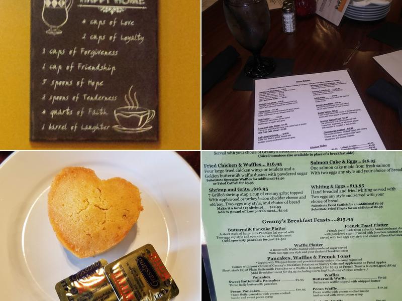 Granny's Restaurant Menu