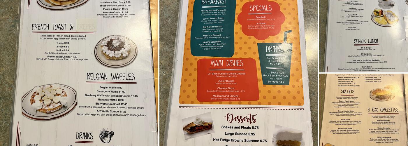 Brooks Ranch Menu