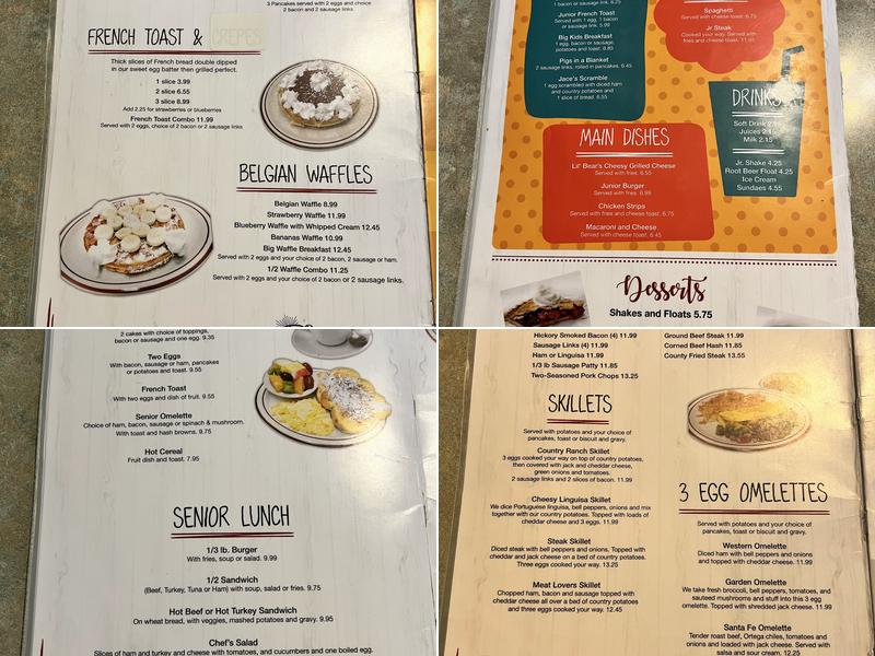 Brooks Ranch Menu