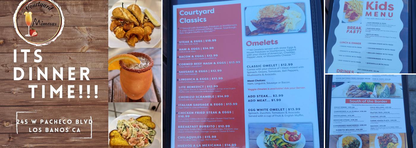 Courtyard Mimosas Menu
