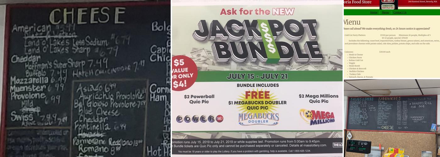 Gloria Food Store Menu