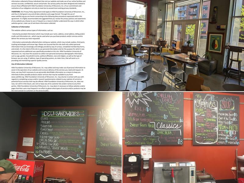 Adamah Neighborhood Table Menu