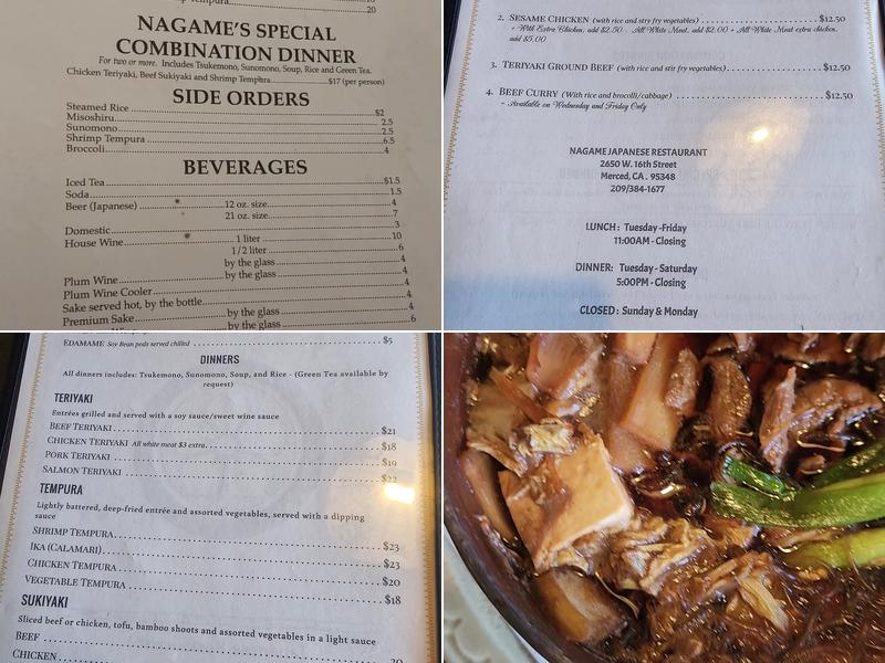 Nagame Menu