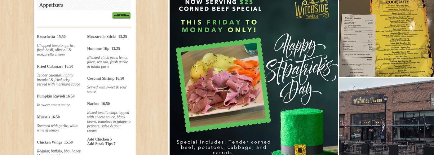 Witchside Tavern Menu