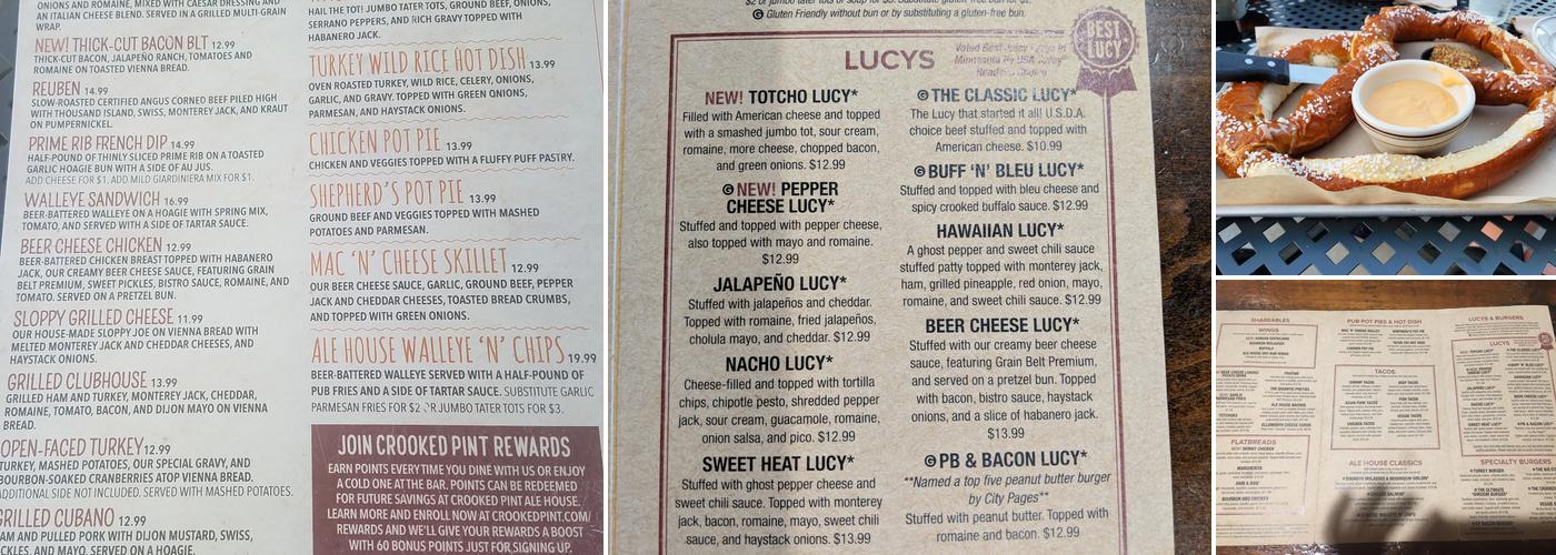 Crooked Pint Ale House Menu