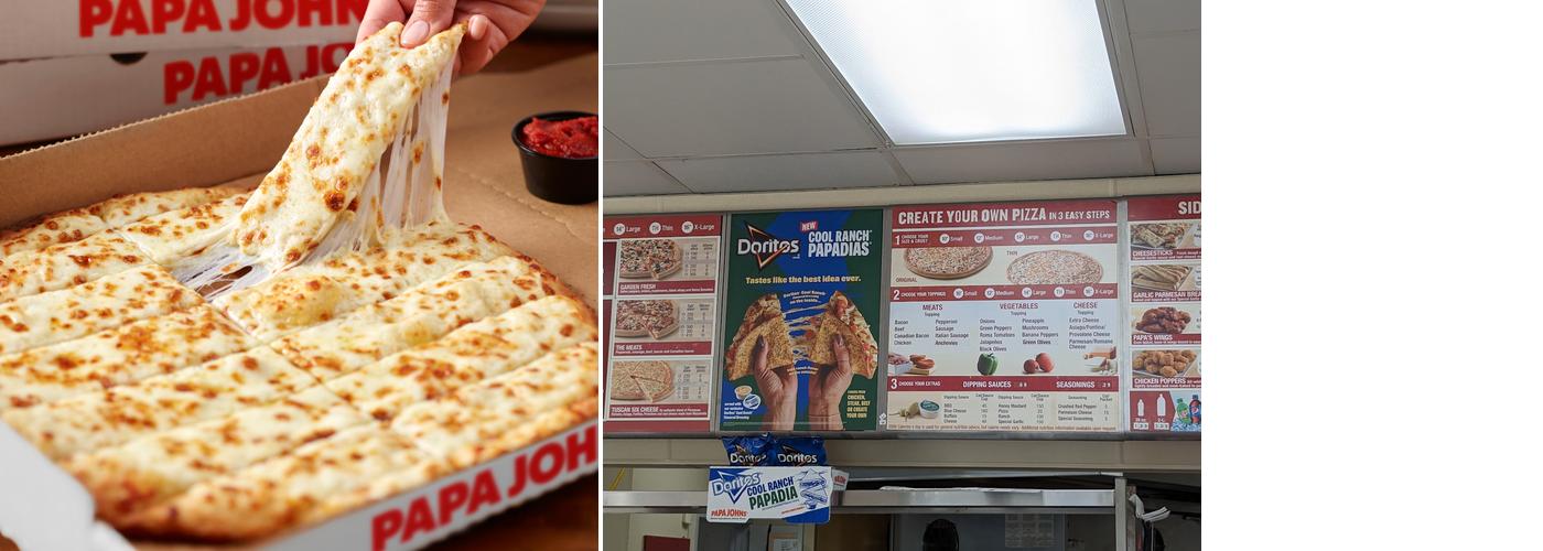 Papa Johns Pizza Menu