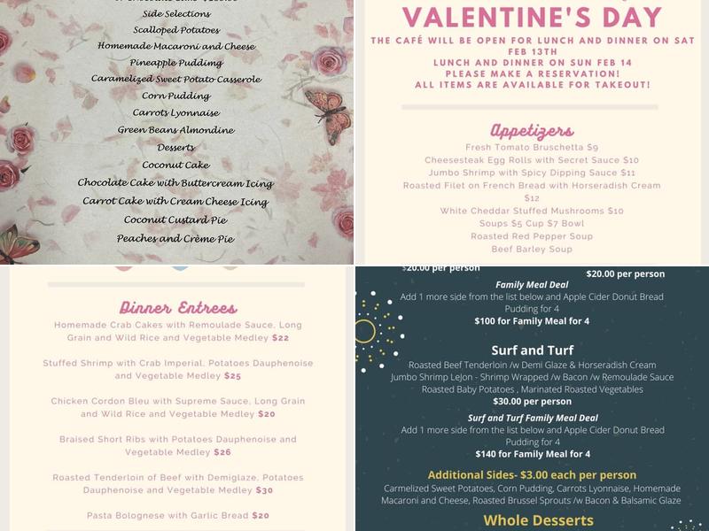 Arianna's Gourmet Cafe Menu