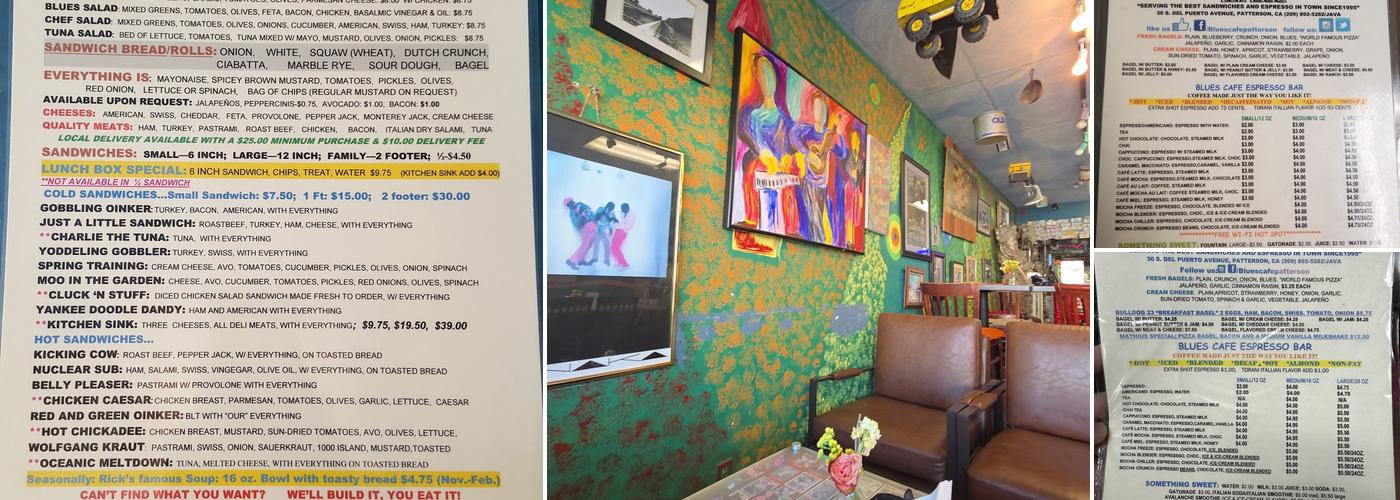 Blues Cafe Menu