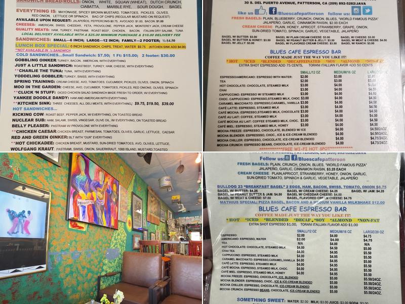 Blues Cafe Menu