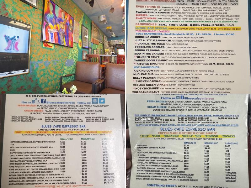 Blues Cafe Menu