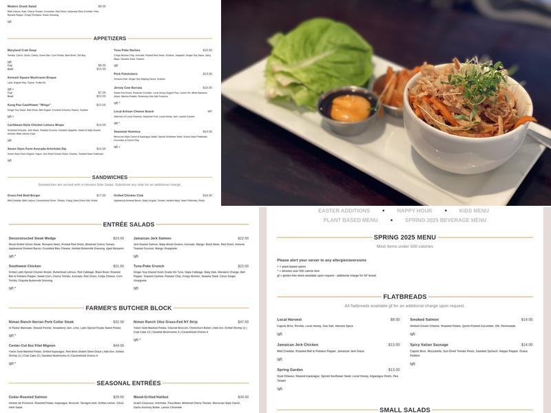 Harvest Seasonal Grill - Glen Mills Menu