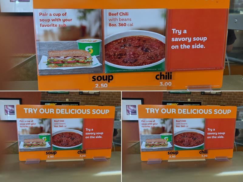 Subway Menu