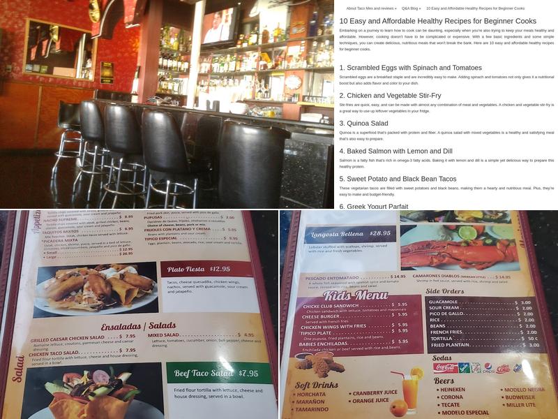 Taco Mex Menu