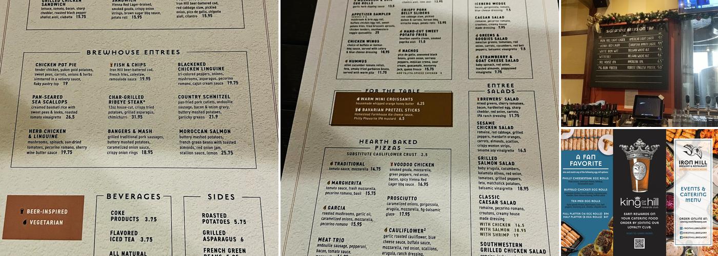 Iron Hill Brewery & Restaurant Menu