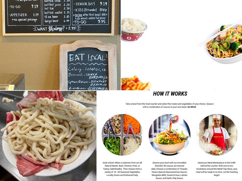 GK Mongolian BBQ Menu