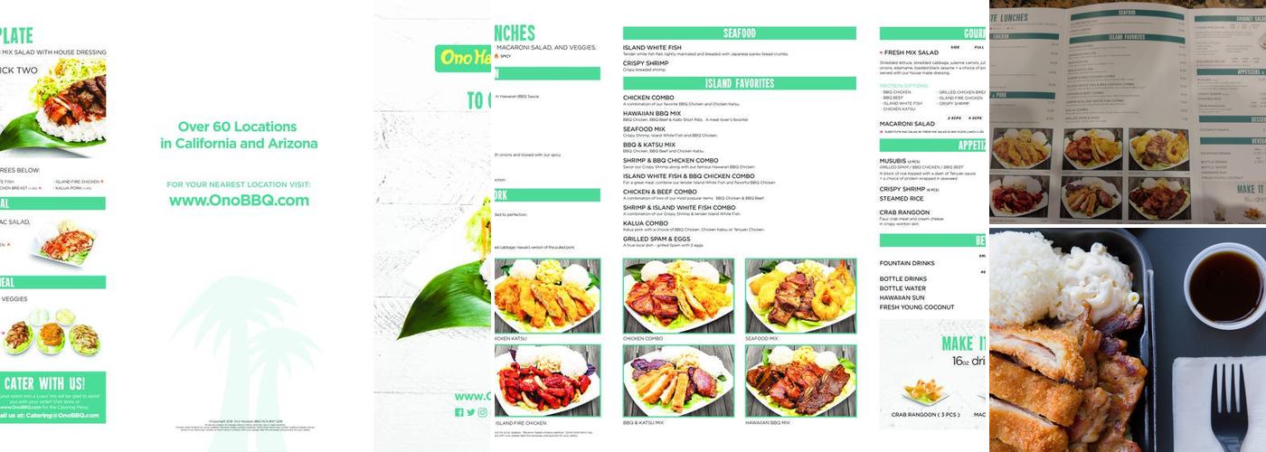 Ono Hawaiian BBQ Menu
