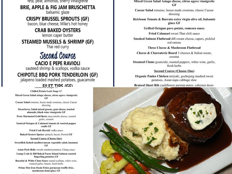 The Original Spence Cafe Menu