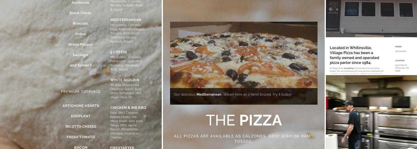 Village House of Pizza Menu