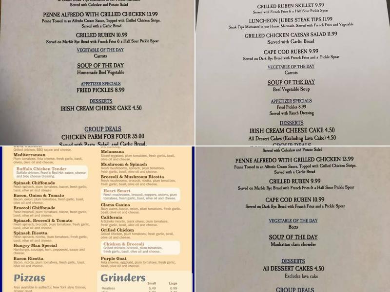 Jube's Family Restaurant-Pizza Menu