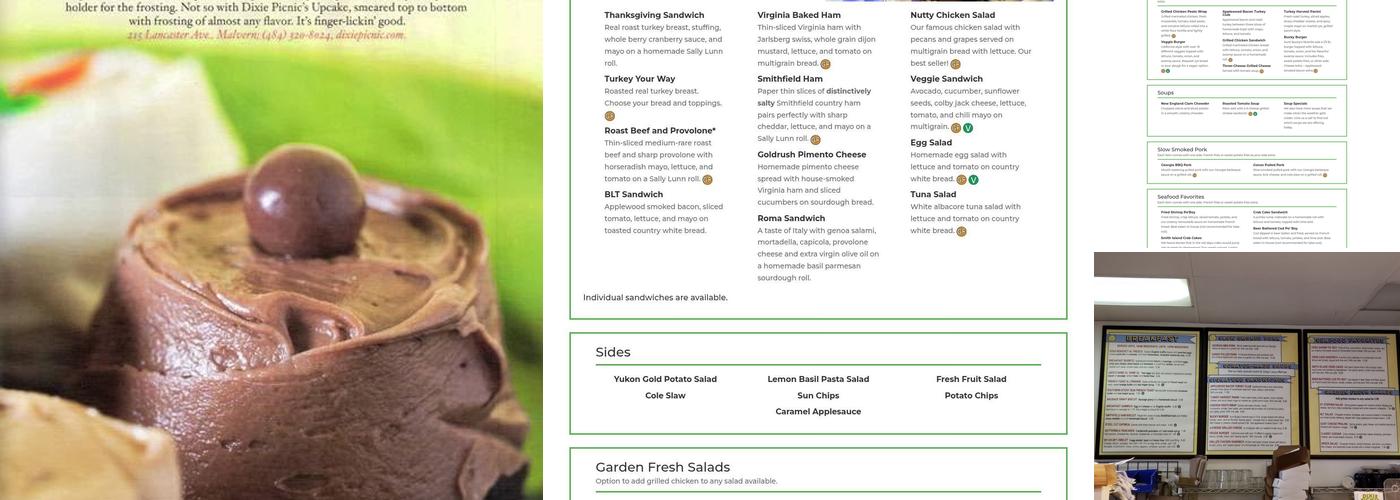 Dixie Picnic Menu