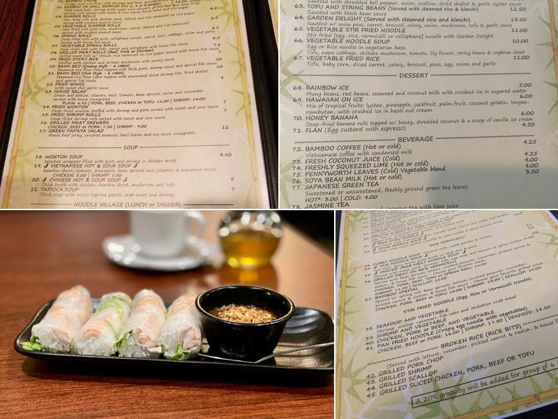 Bamboo Menu