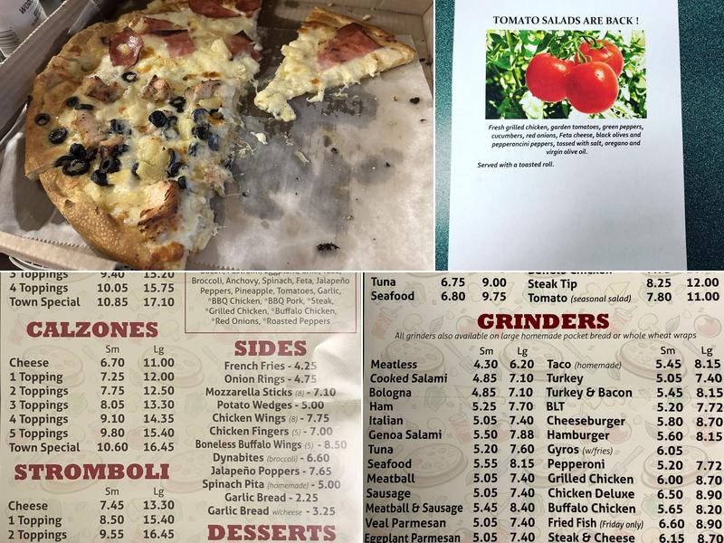 Auburn Town Pizza Menu